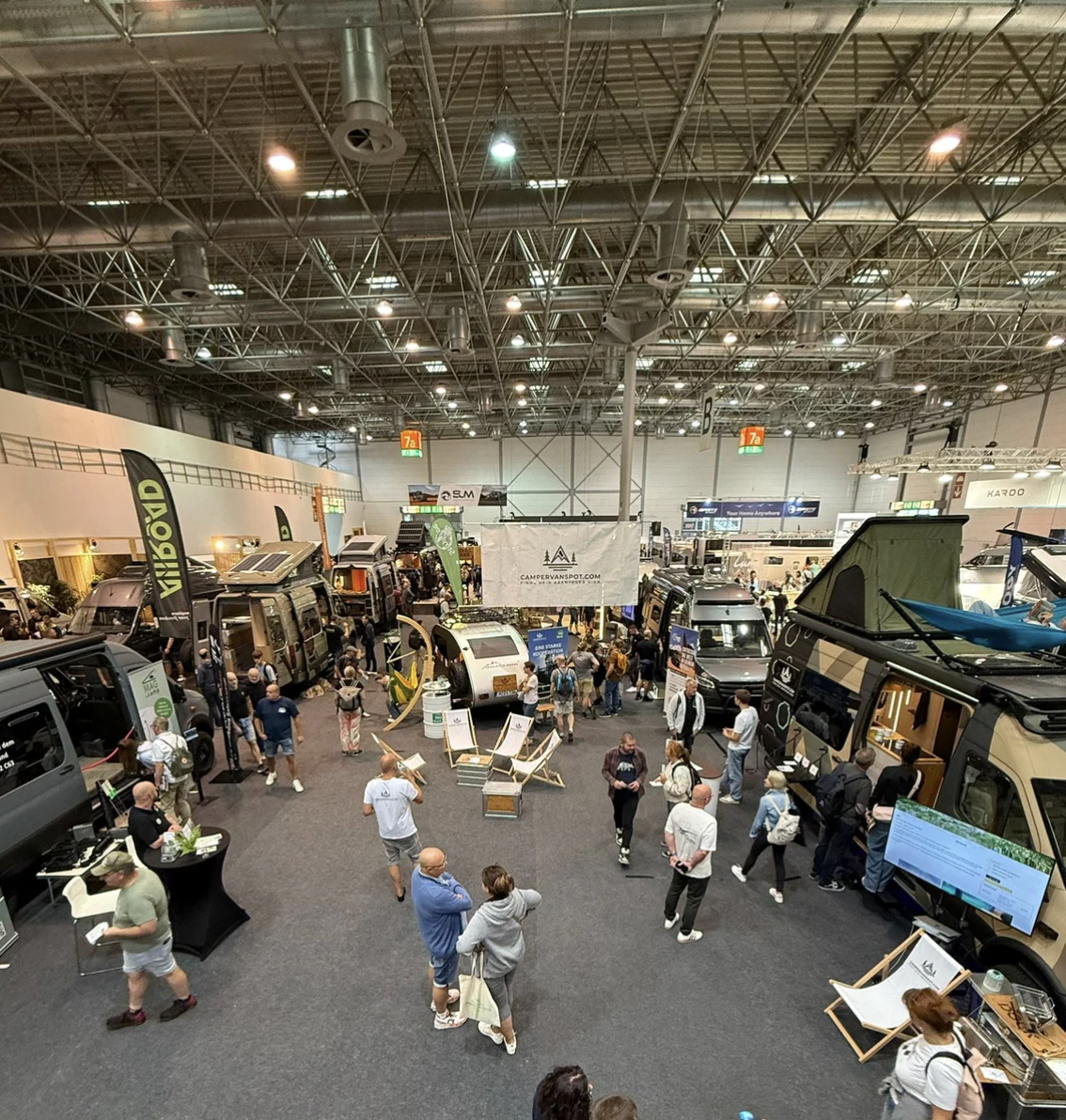 CARAVAN SALON 2026 vom 28.08.-06.09.26 in Düsseldorf : Unser campervanspot.com Manufaktur Hub geht in die zweite Runde!